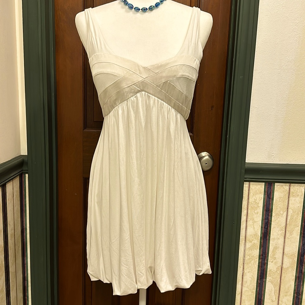Bebe Flirty Bubble Cream Mini with Silk Accents - Size M